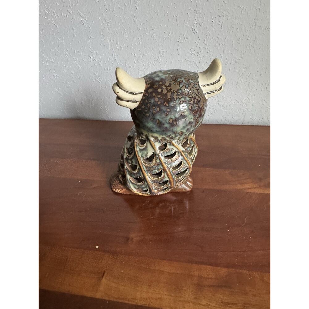 Owl Potpourri Bag Holder, Ceramic Fragrance Socket Bag Small Candle Light Holder - Picture 2 of 3